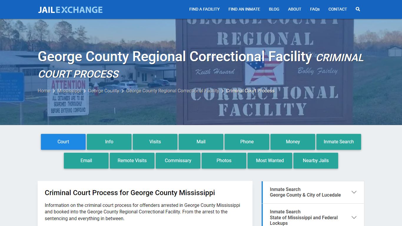 George County Regional Correctional Facility - Jail Exchange